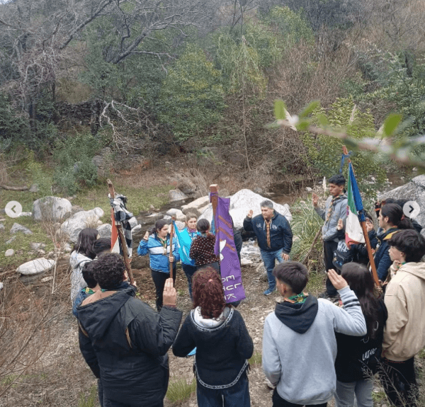 COmunidad Caminante de campamento