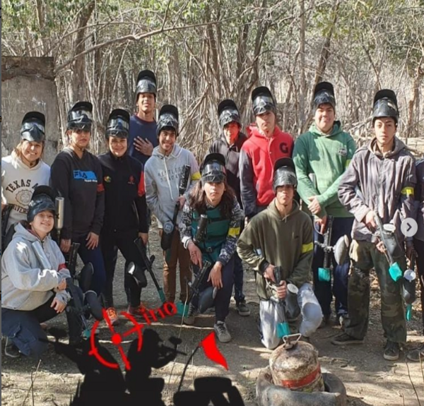 Comunidad Caminante en el Paintball