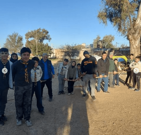 Unidad Scout Cura Borchero festejando el día del padre